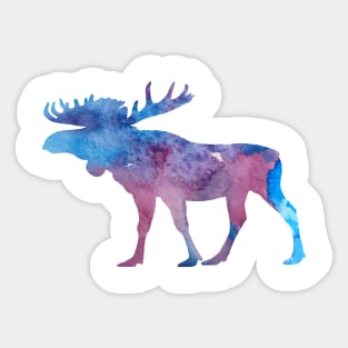 Moose art Sticker